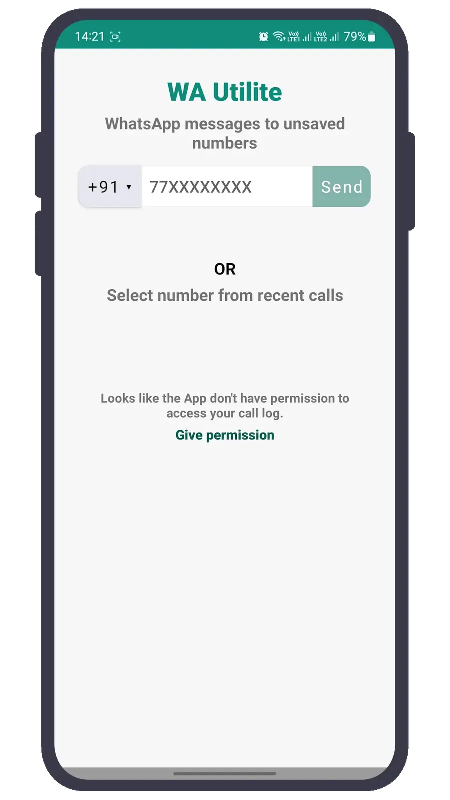 Country code selector